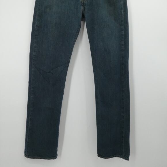 Levis 501 XX Jeans Mens Fits 34x32 BLue Dark Straight Button Fly Classic Work - Picture 9 of 14
